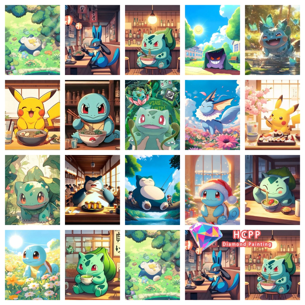 Resin Art Kits - Kit de Pintura em Diamante Pikachu
