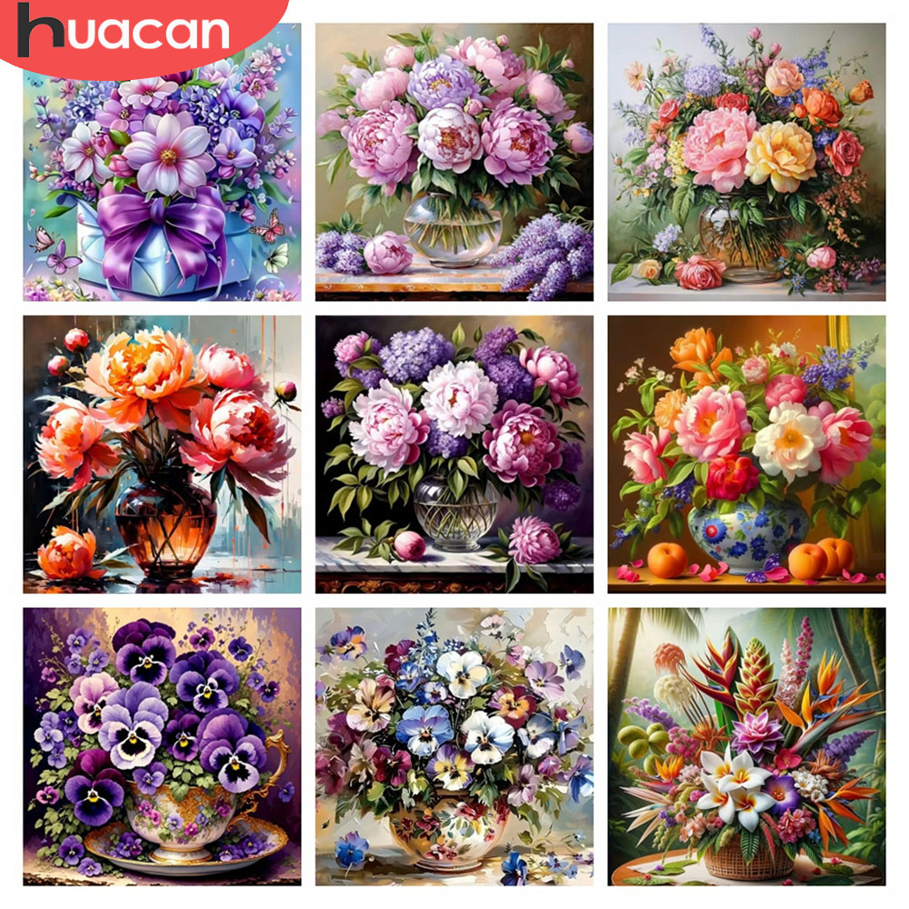 Resin Art With Rose - Huacan 5d diamante mosaico rosa flor