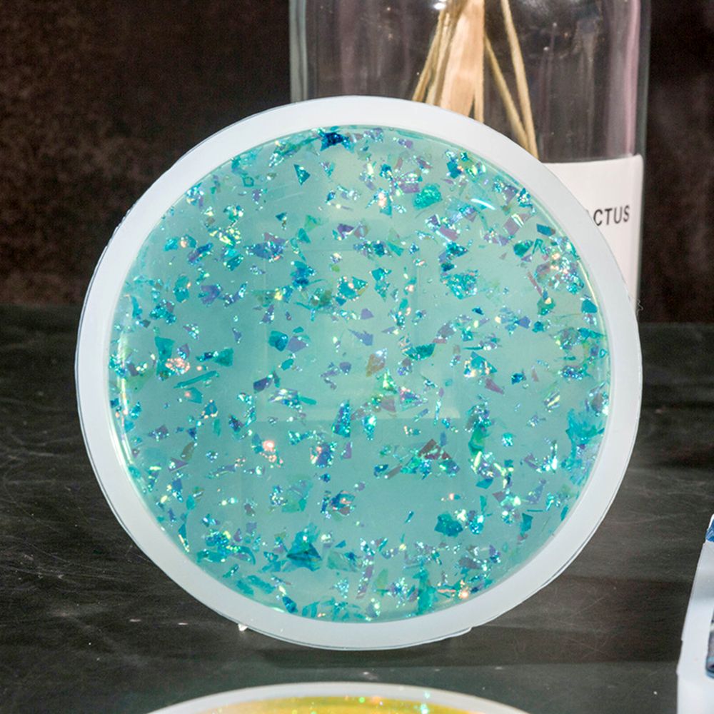 Resin Art Coasters - Molde de Silicone Redondo para Resina
