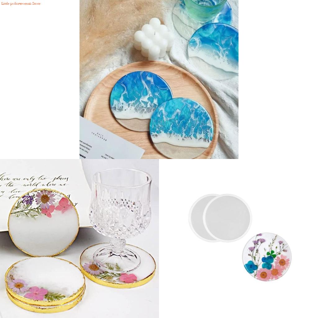Resin Art Coasters - Molde porta-copos resina f92d, molde porta-copos