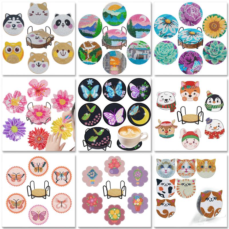 Resin Art Coasters - SDOYUNO Kits de porta-copos de pintura