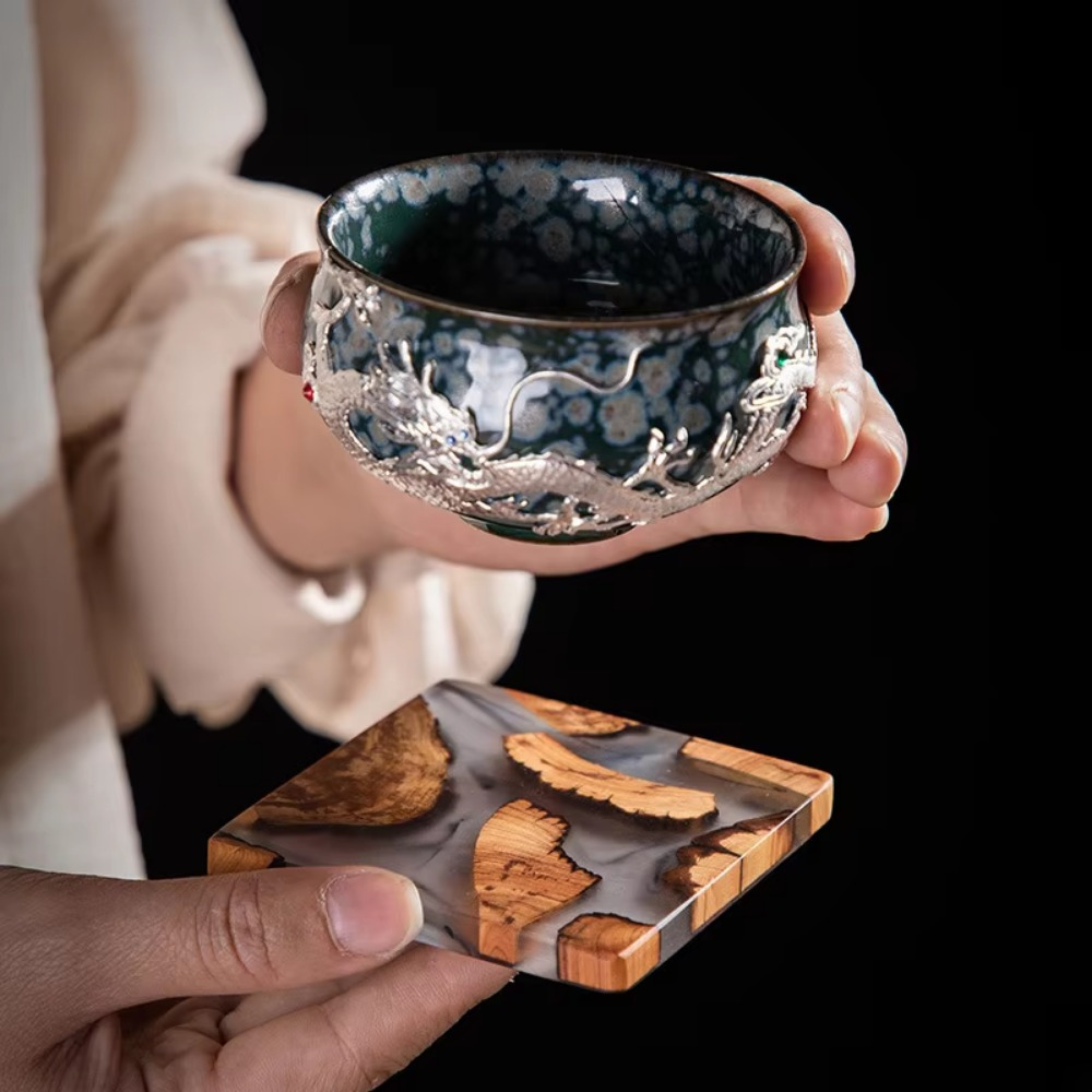Coasters de resina de madeira  - Resin Art Coasters avaliação e preço