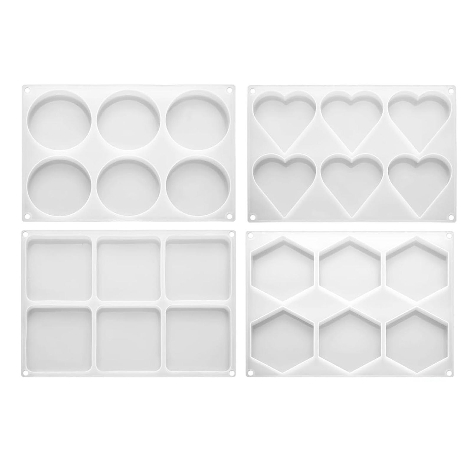 4 Peças de Moldes de Resina Pr - Resin Art Coasters avaliação e preço