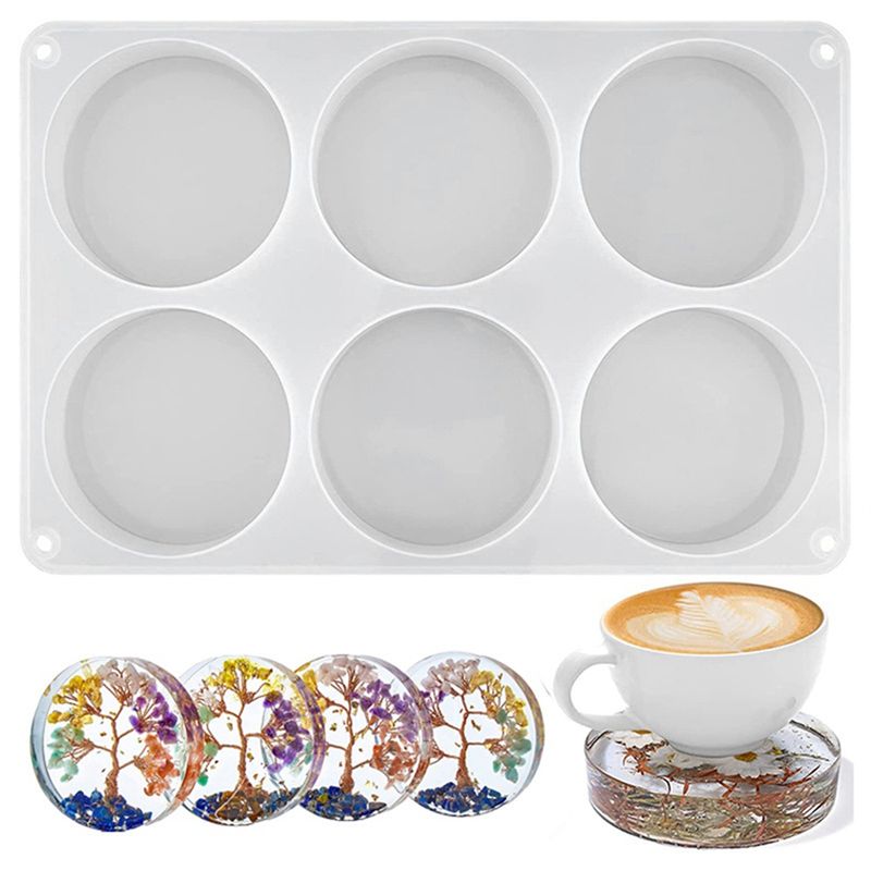 Moldes de resina AA94-1 PCS pa - Resin Art Coasters avaliação e preço