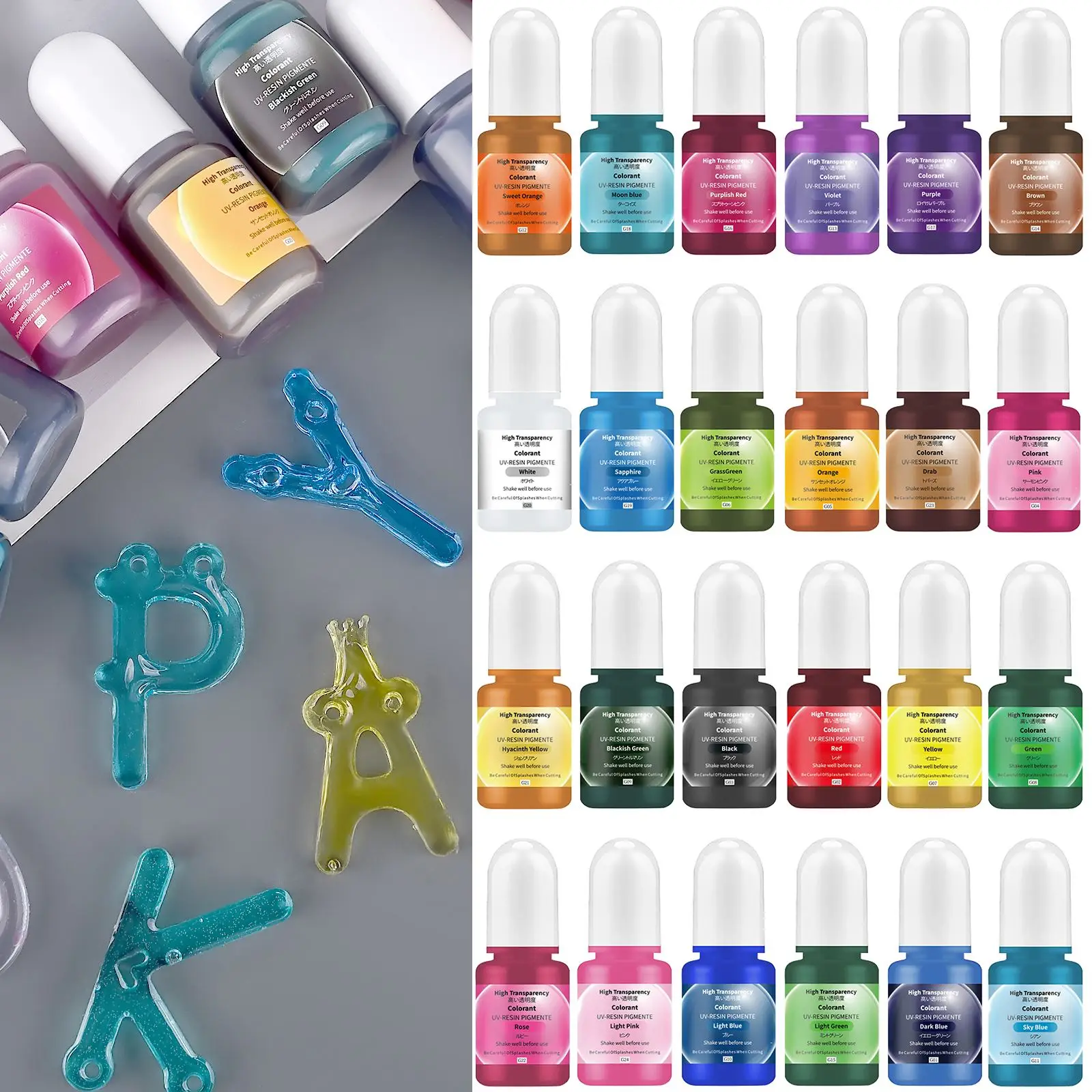 24 cores 5ml pigmento de resin - Resin Dye Opaque avaliação e preço