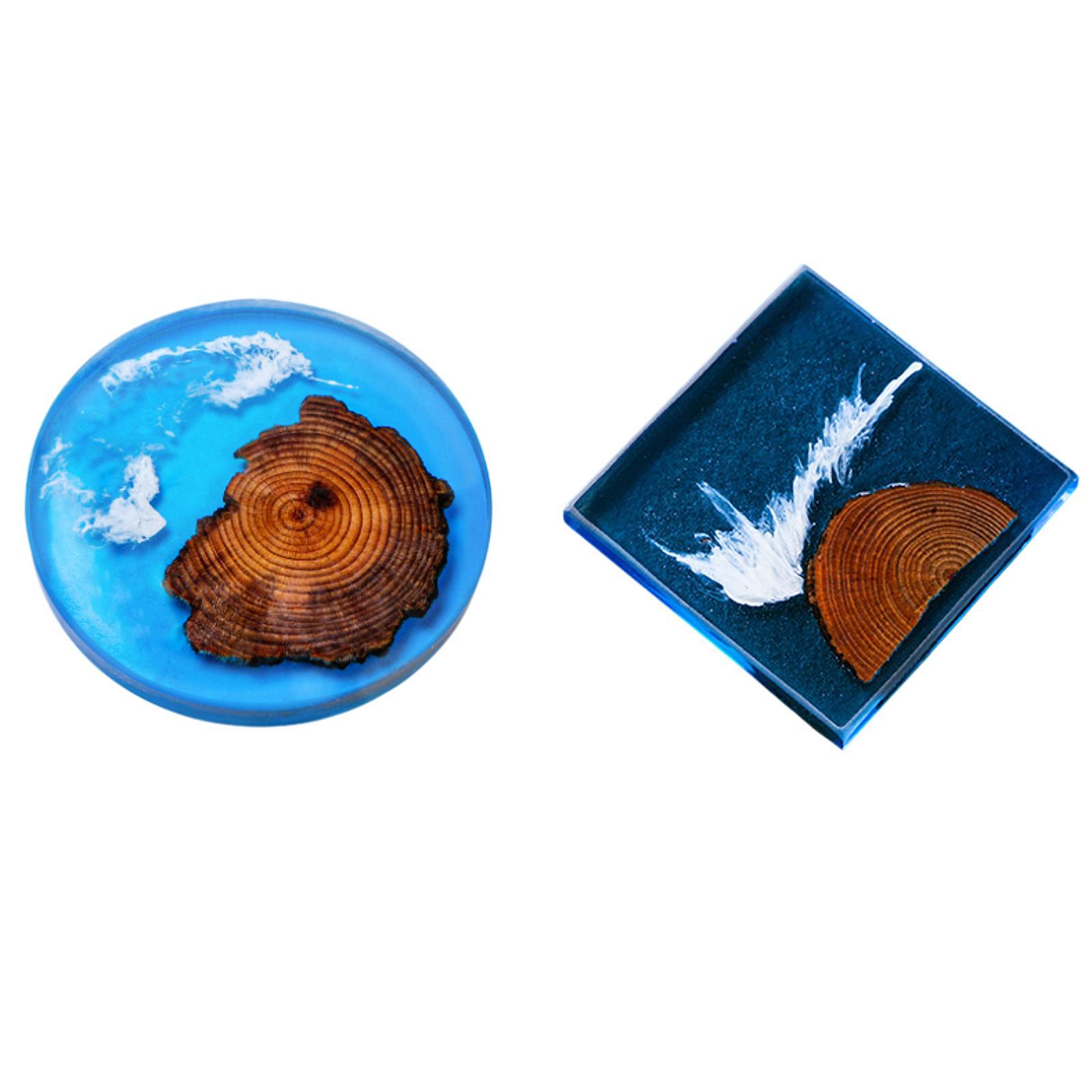 6 pçs porta-copos epóxi conjun - Resin Art Coasters avaliação e preço