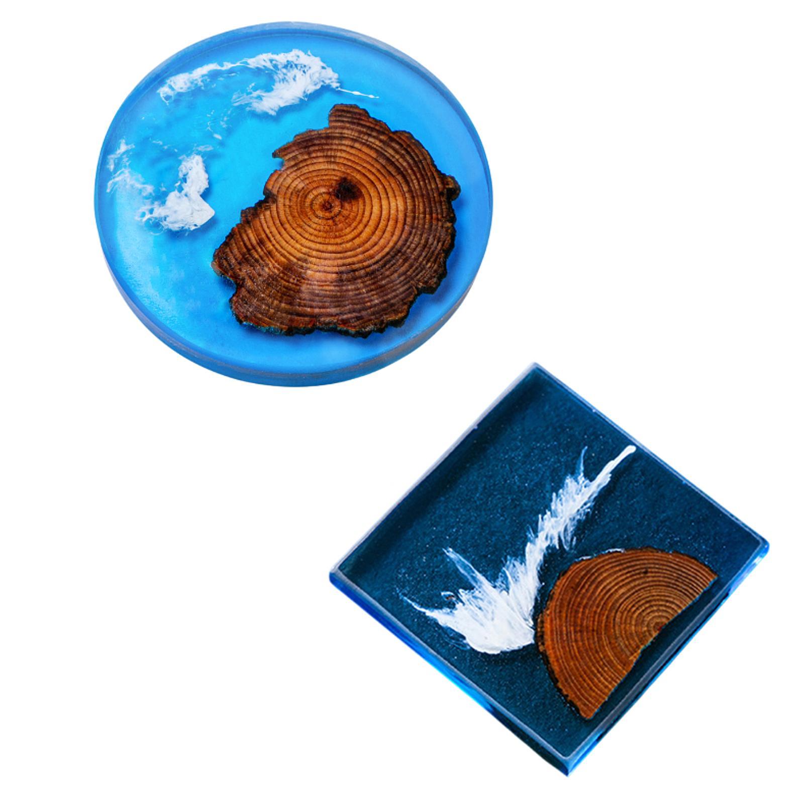 6 pçs porta-copos epóxi conjun - Resin Art Coasters avaliação e preço