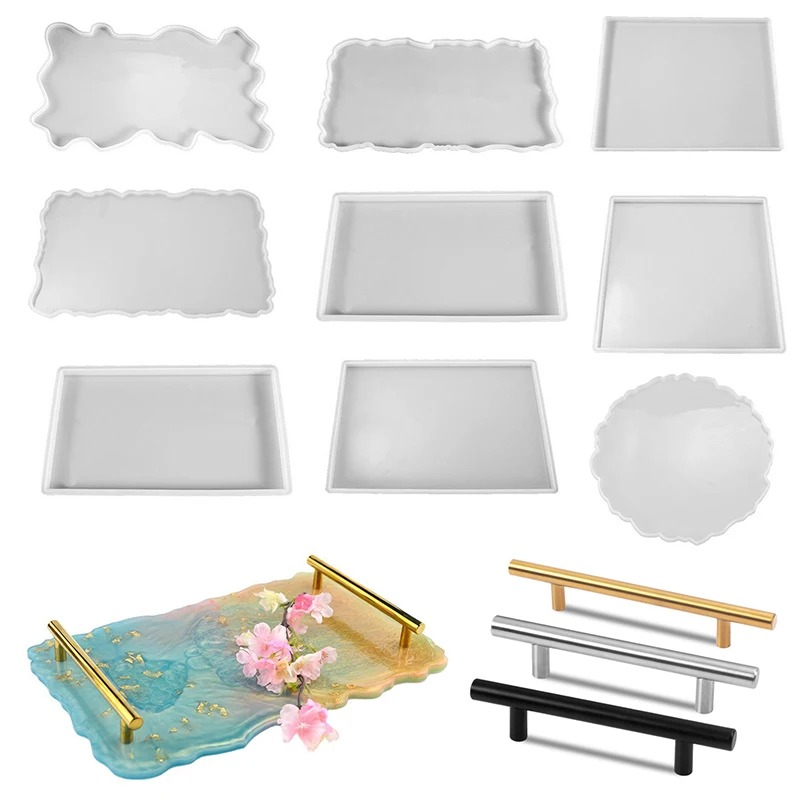 Bandeja de resina epóxi molde  - Resin Art Coasters avaliação e preço