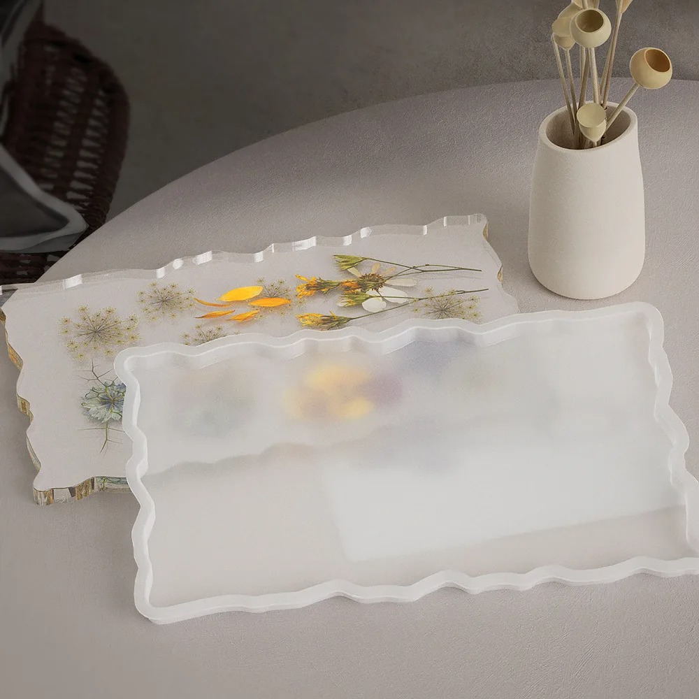 Bandeja de resina epóxi molde  - Resin Art Coasters avaliação e preço