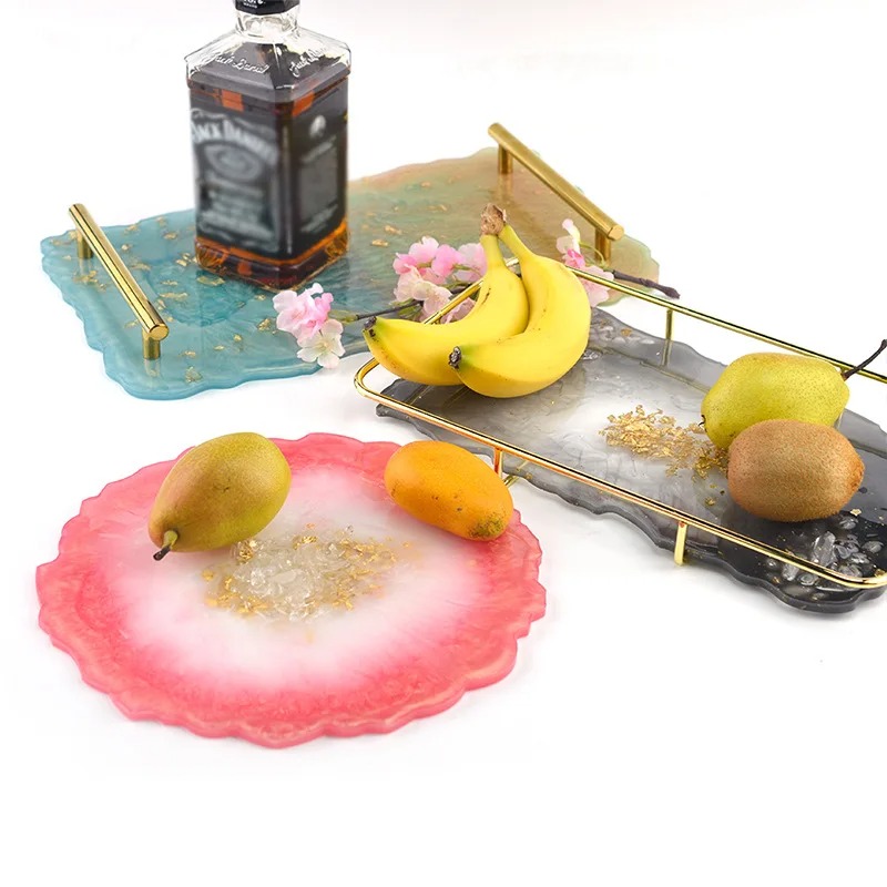 Bandeja de resina epóxi molde  - Resin Art Coasters avaliação e preço